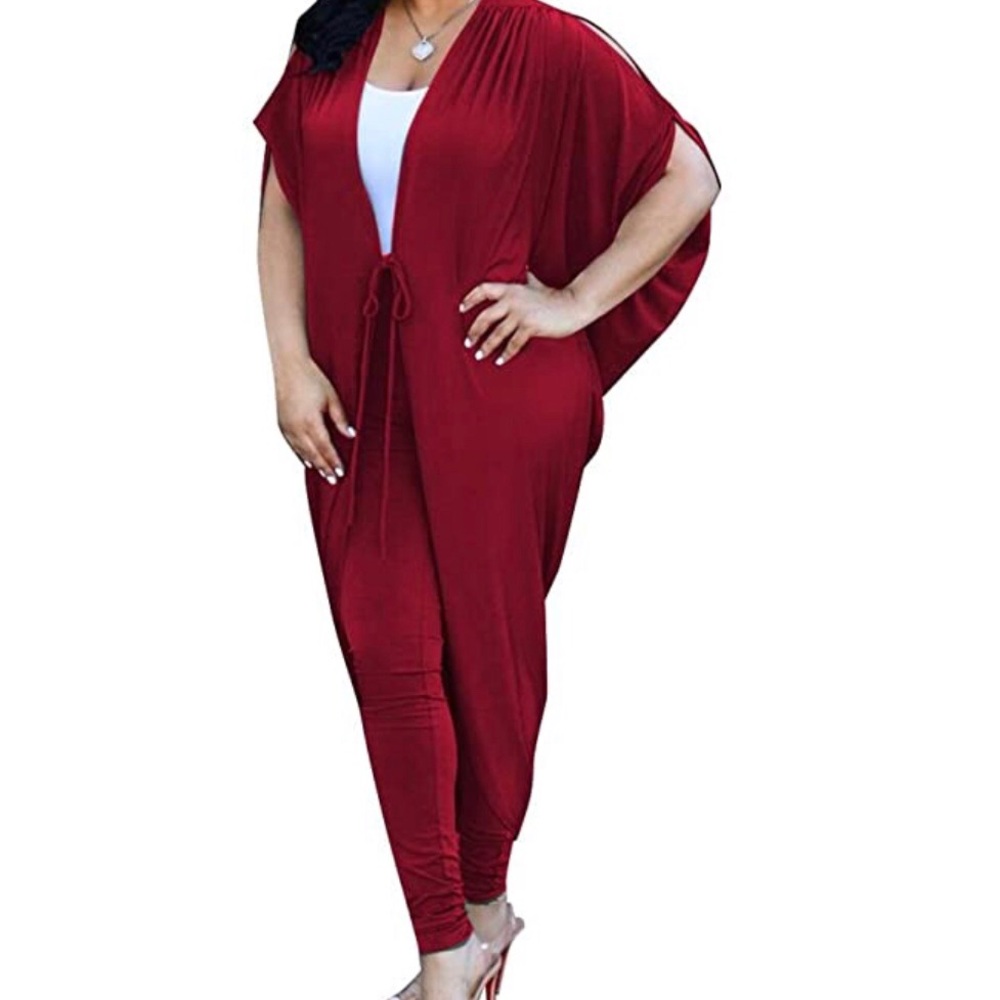 Beautiful burgundy pants set. SZ M - L